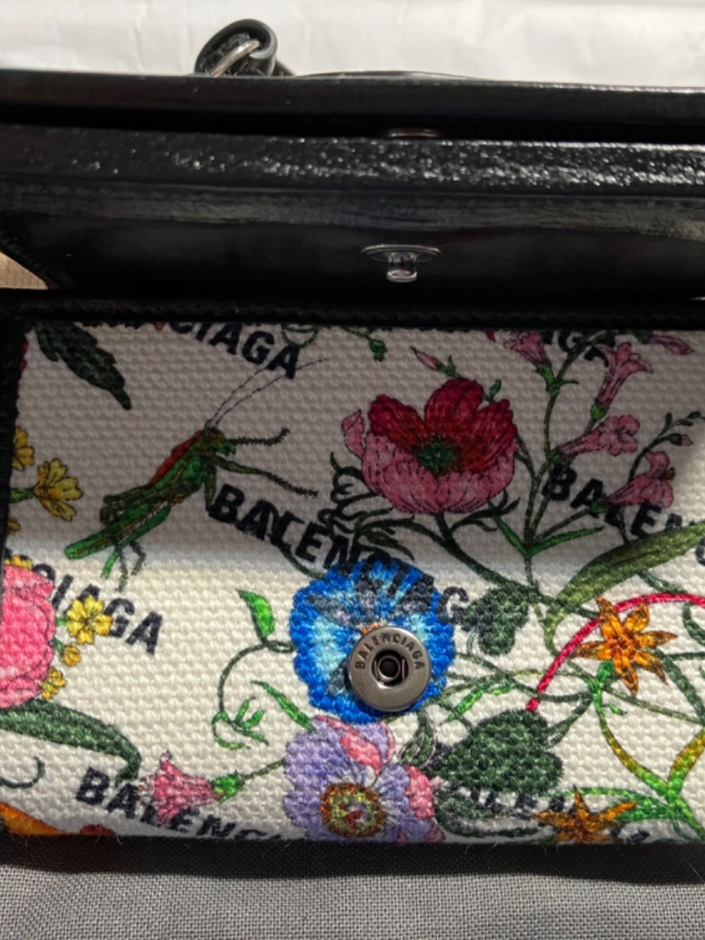 Authentic Gucci Flora Logo Balenciaga Hacker Project Neo Classic Wallet Rare - Picture 5 of 14